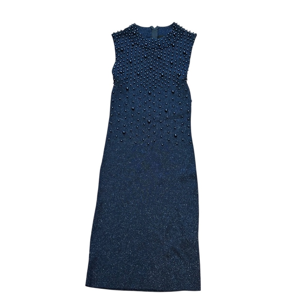 SPARKLE by Etincelle Body Con dress size 3 extra small XS Navy Blue Beaded
